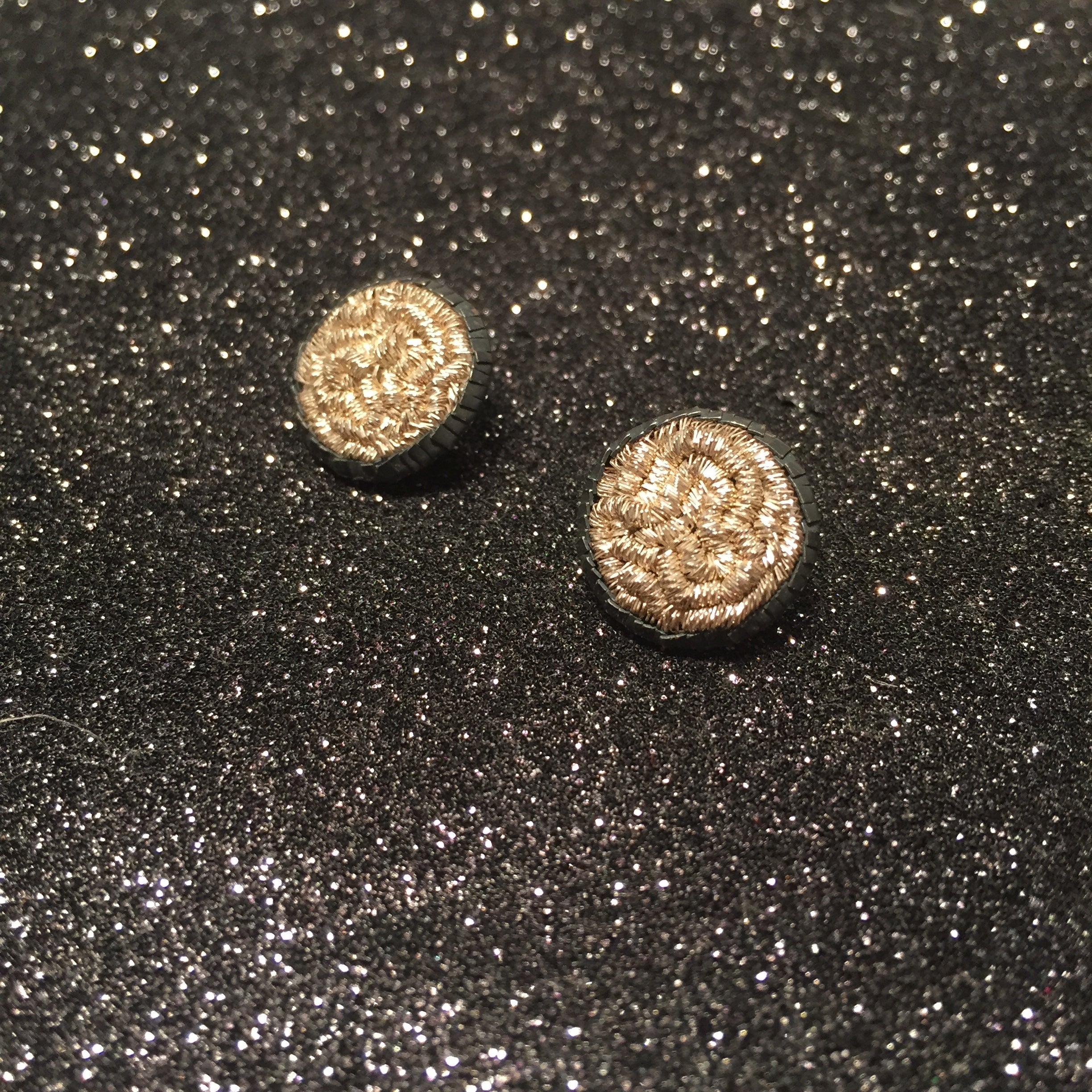 Sparkler 14mm Silver Stud Earrings