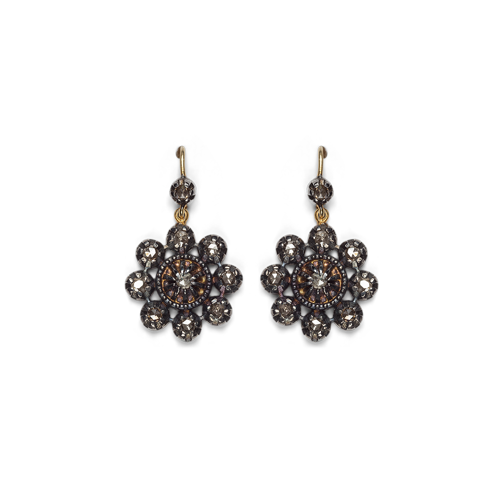 Anastasia Large Rounded Flower Earrings