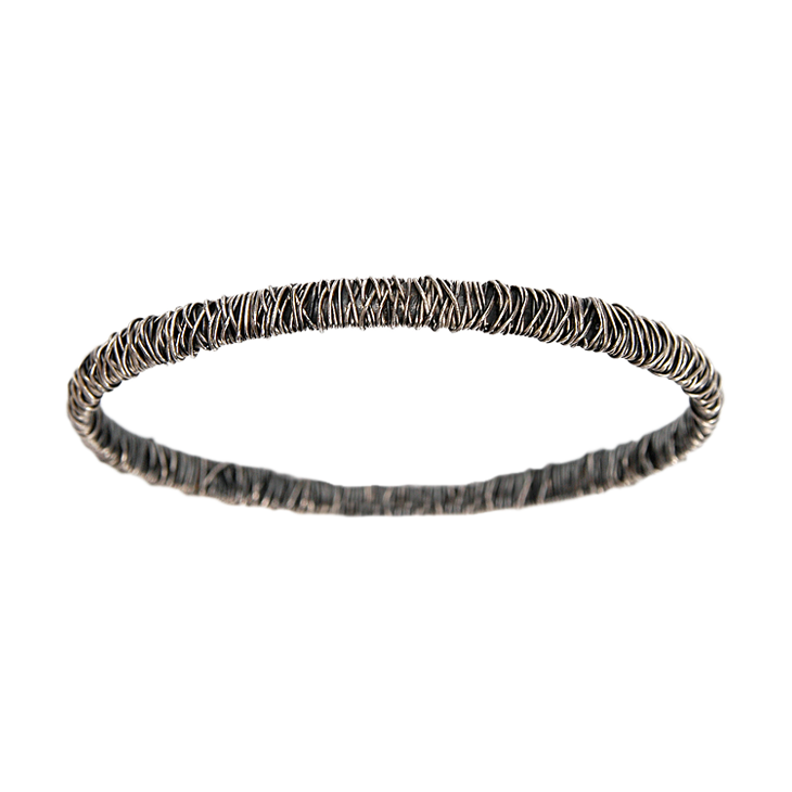 Chaos Silver Bangle