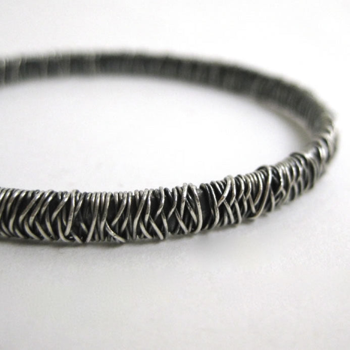 Chaos Silver Bangle