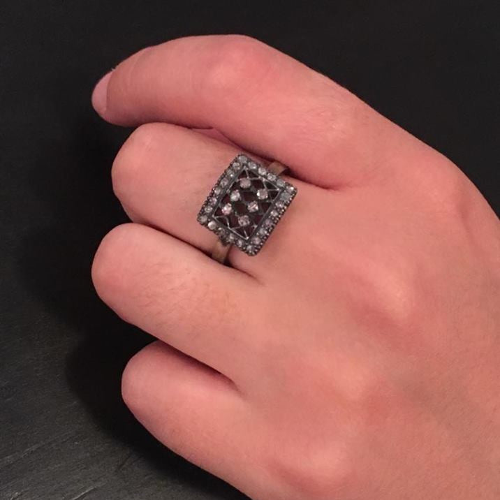 Crochet Rectangle Ring