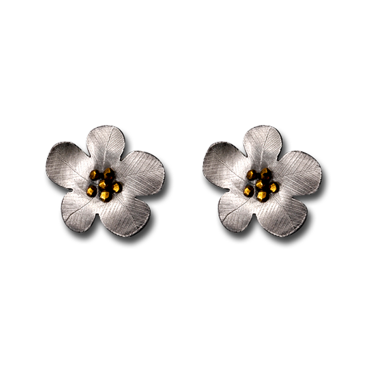 Daniel Flower Rounded Earrings