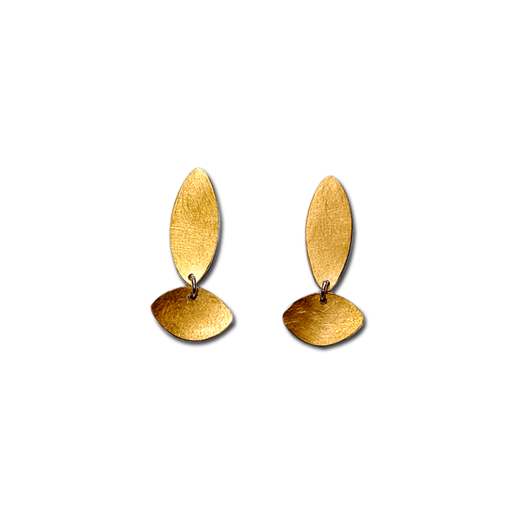 Dia Long Gold Earrings