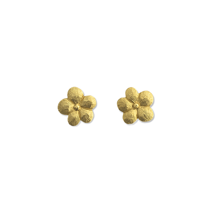 Dogwood Mini Gold Earrings