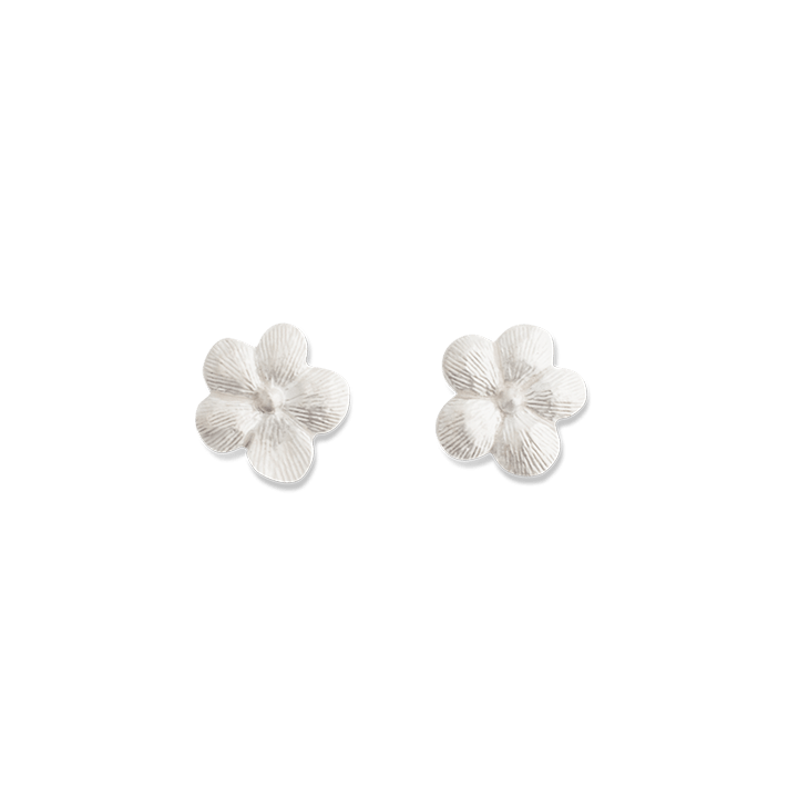 Dogwood Mini Silver Earrings