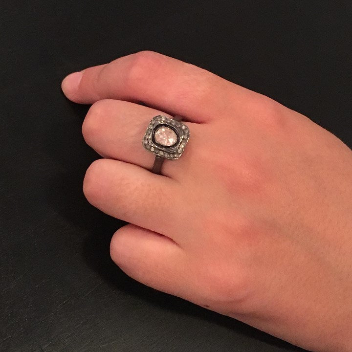 Elise Square Large Ring