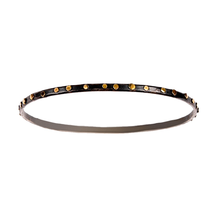 Flat Spangles Bangle (Oval)