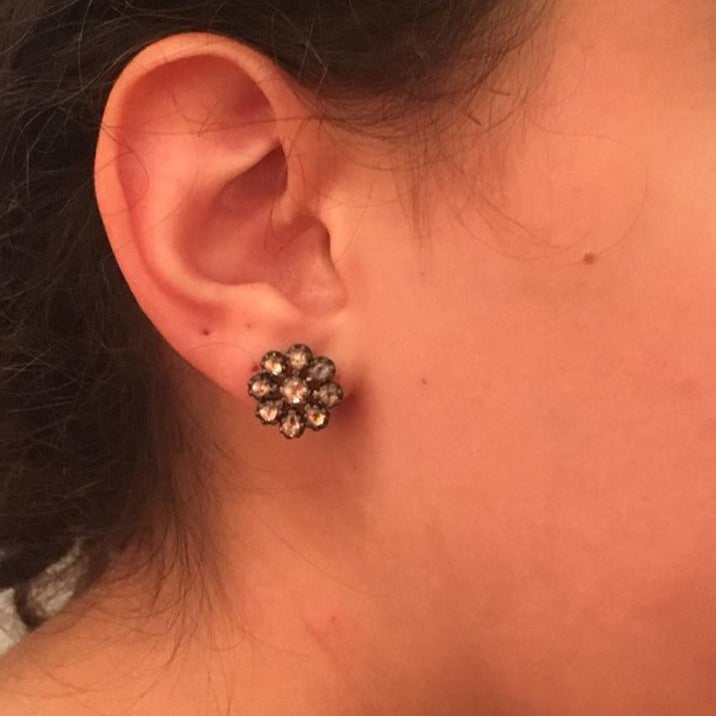 Flower Foil Stud Earrings