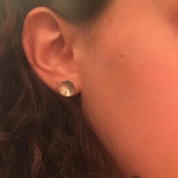 Fragment Silver Large Earrings