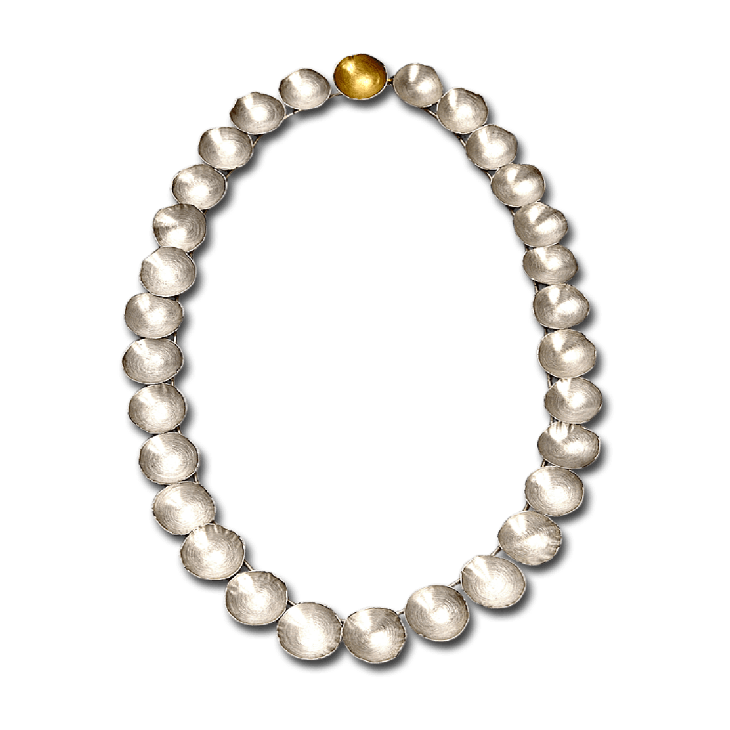 Fragment Silver (Gold Clasp) Necklace