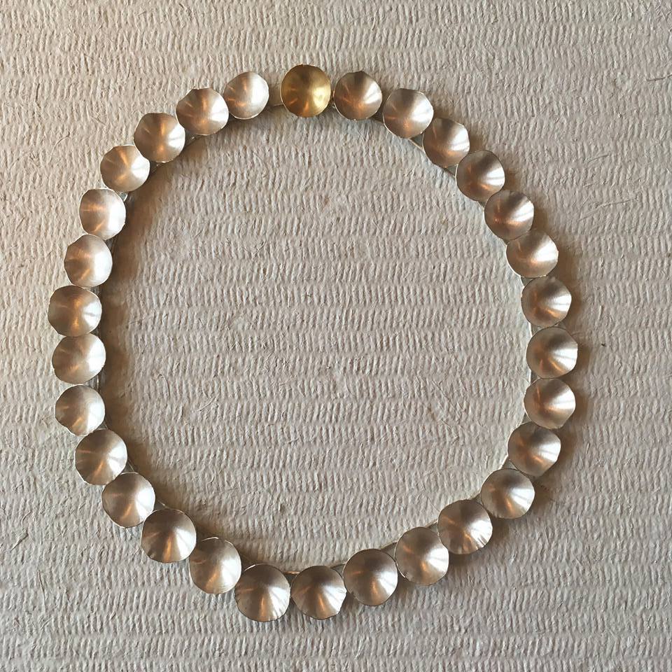 Fragment Silver (Gold Clasp) Necklace