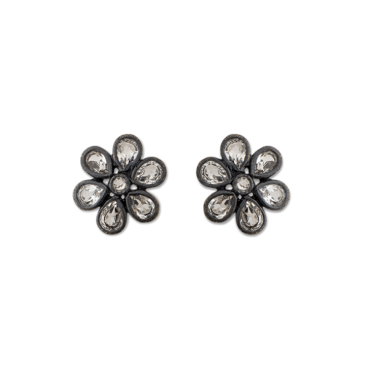 Galaxy Small 6-Petal Earrings