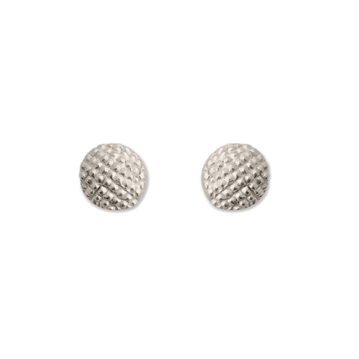 Honeycomb Mini Silver Earrings