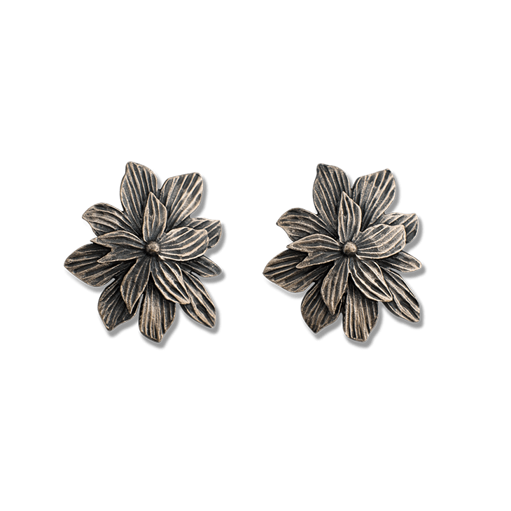 Hyacinth Large Patina Earrings