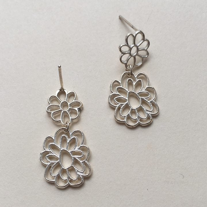 Kellie Flower Small Drop Earrings