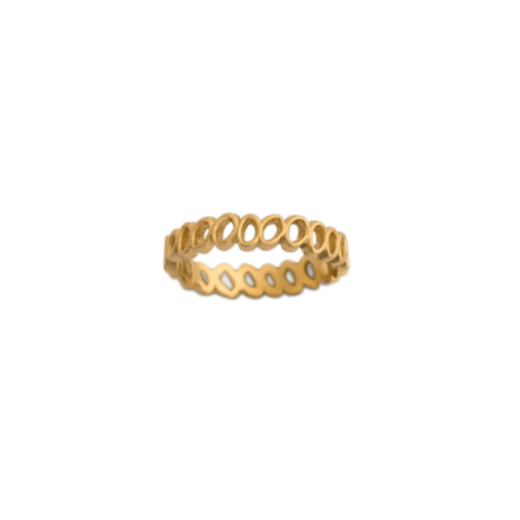 Kellie Single Row (Gold Plate) Ring