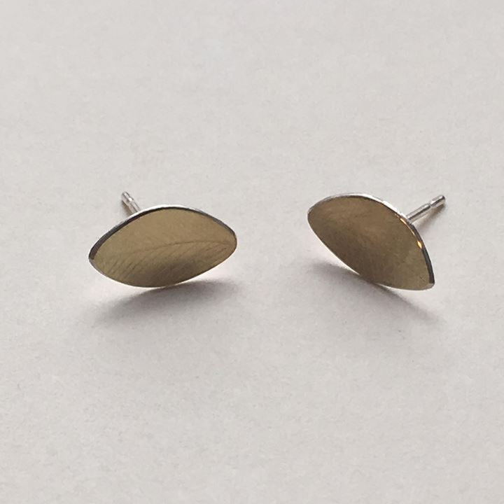 Leaf Gold Small Earrings