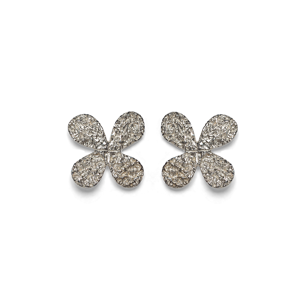 Leda 4- Petal Stud Earrings