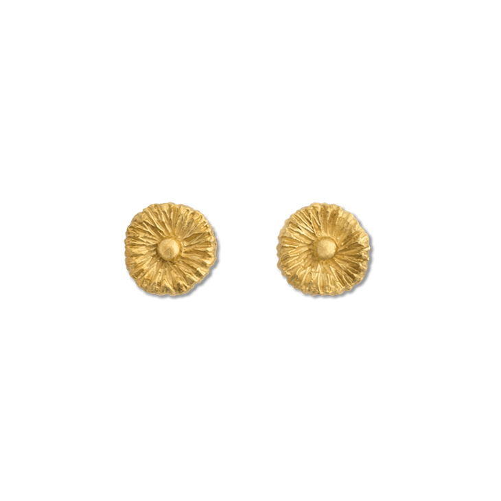 Lilypad Mini Gold Earrings