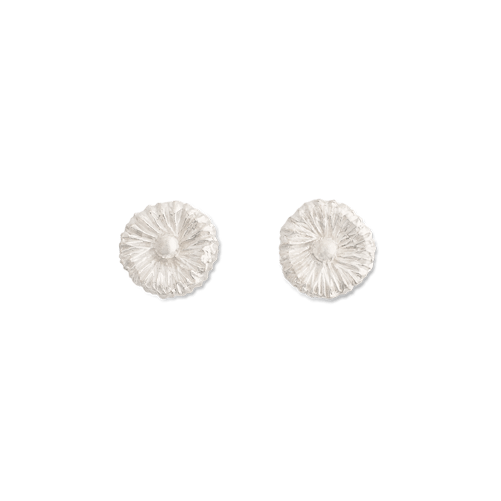 Lilypad Mini Silver Earrings