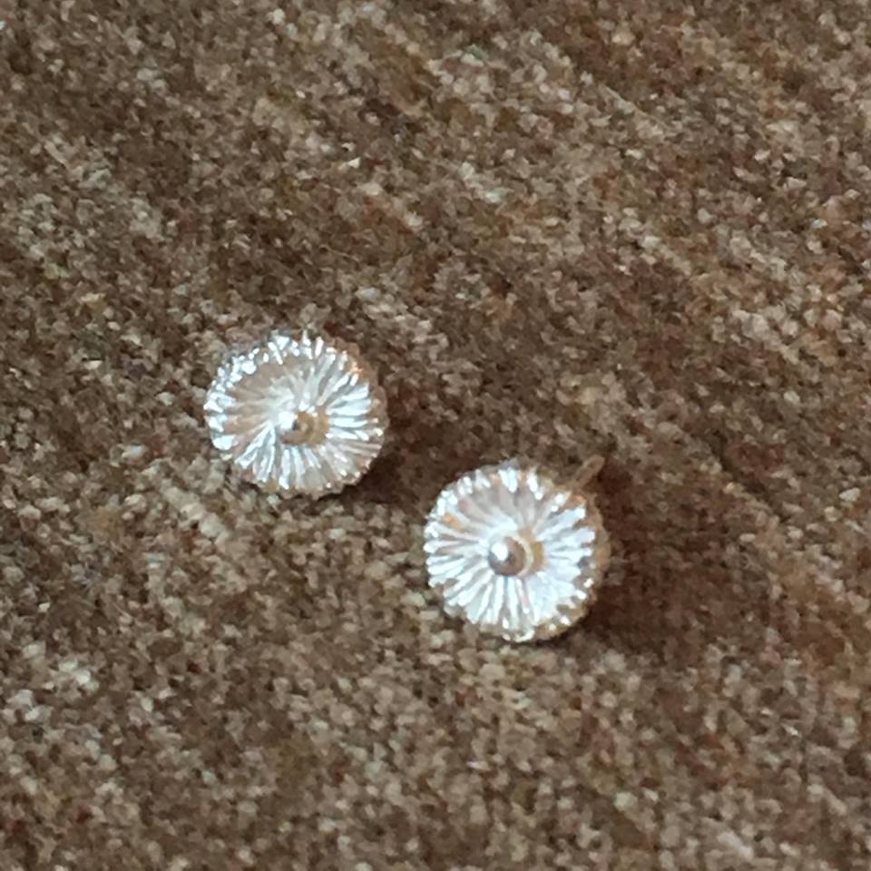 Lilypad Mini Silver Earrings