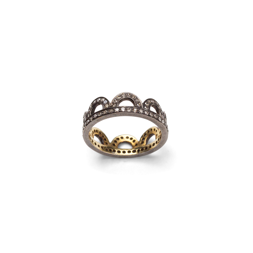 Lucie Arch Crown Diamond Ring