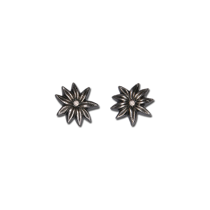 Myro Flower Stud Earrings (Patina)