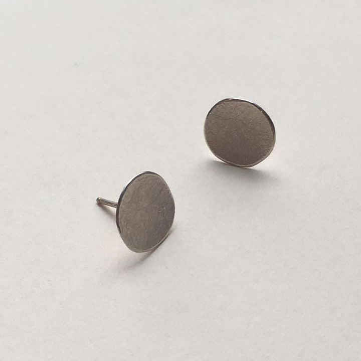 Paper Irregular Silver Large Earrings