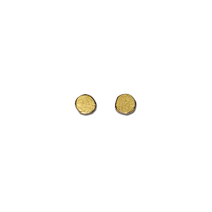 Paper Irregular Gold Small Stud Earrings