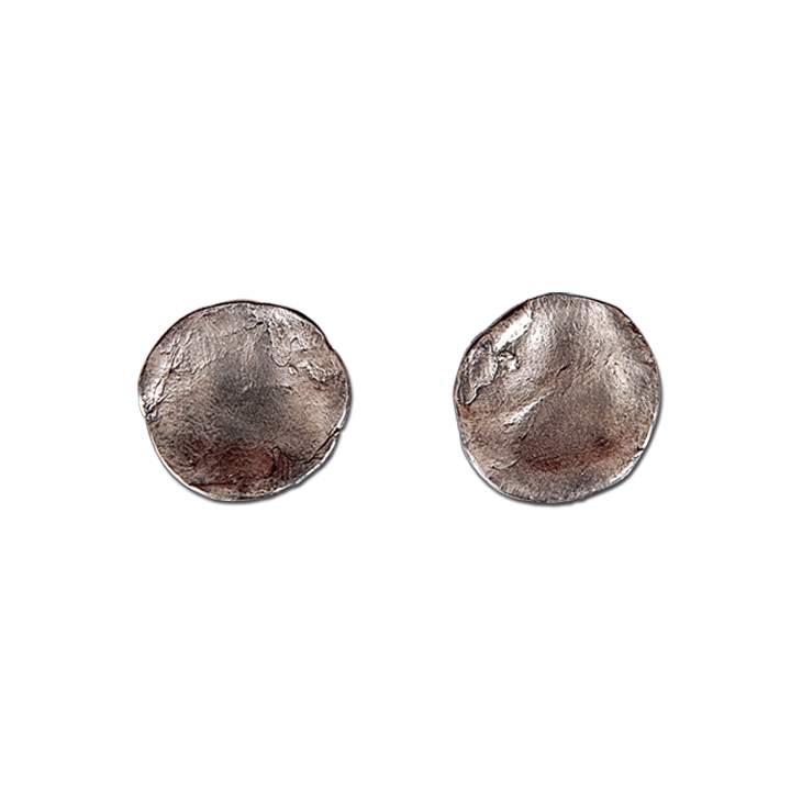 Parchment Large Stud Earrings (Patina)