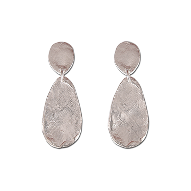 Parchment Med Teardrop Earrings