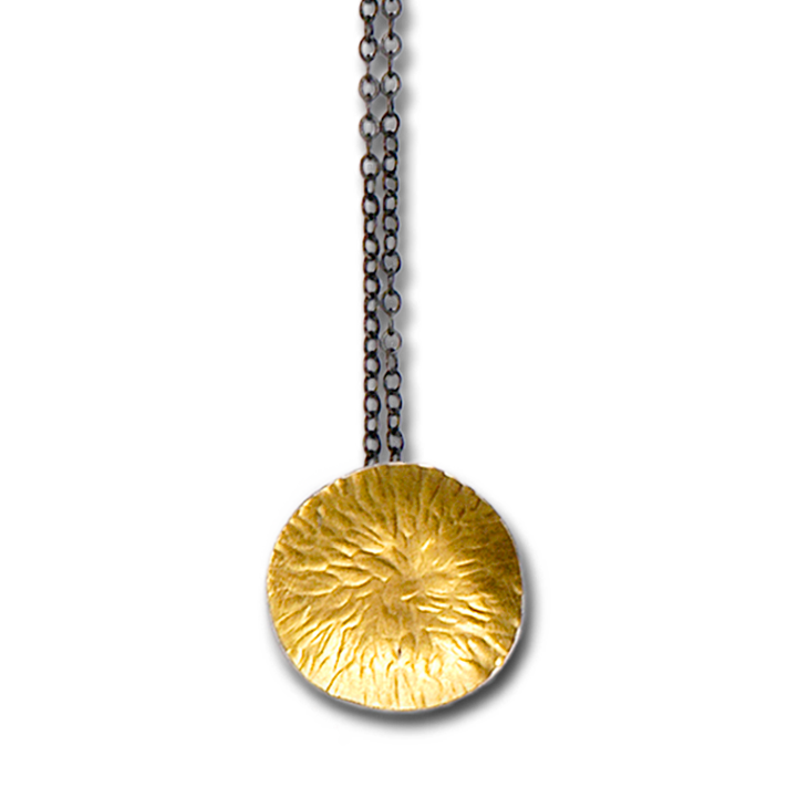 Peacock Gold Pendant Necklace