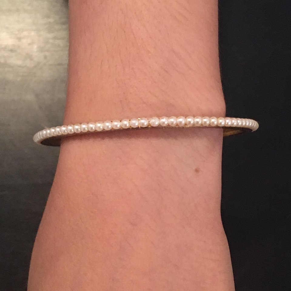 Pearl Gold Bangle