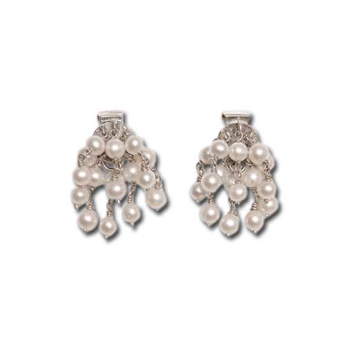 Pearls Deco Small Earrings