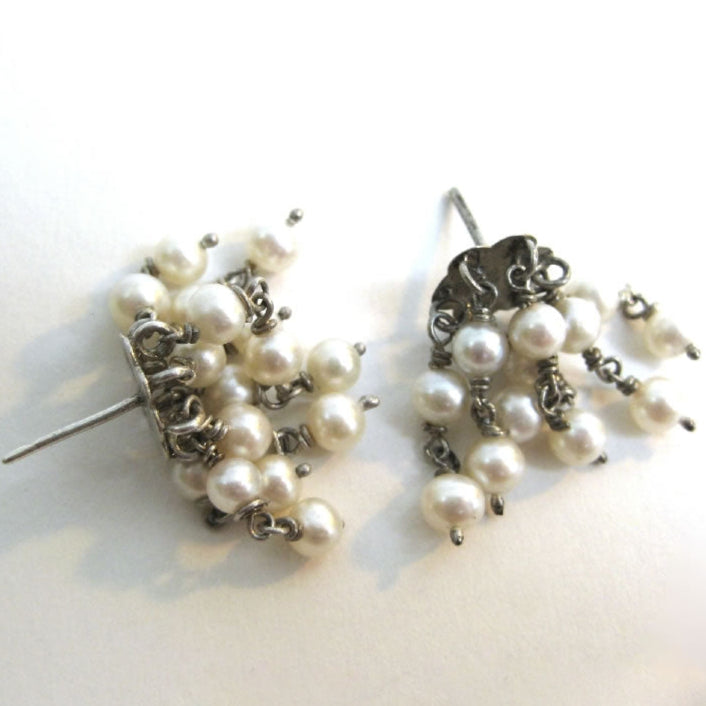 Pearls Deco Small Earrings