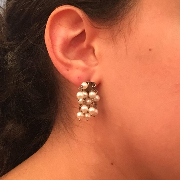 Pearls Deco Small Earrings