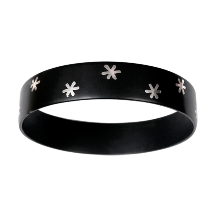 Raj Flower Inlay Medium Bangle