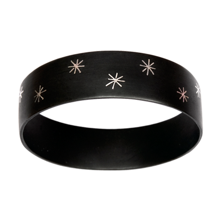 Raj Star Inlay Wide Bangle