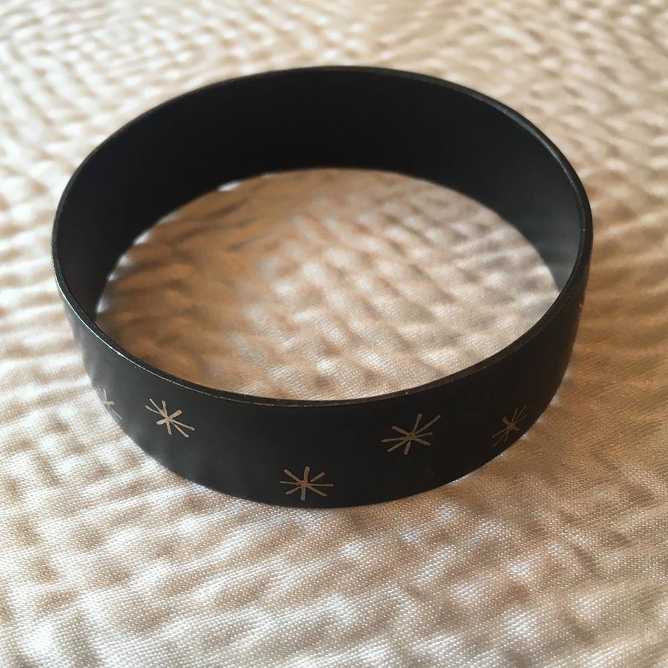 Raj Star Inlay Wide Bangle