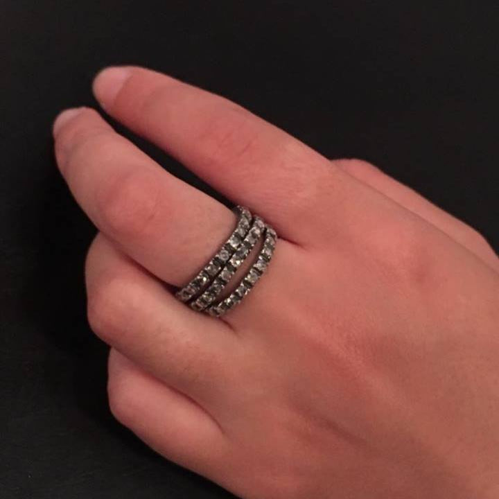 Rose 3 Stack Irregular Ring