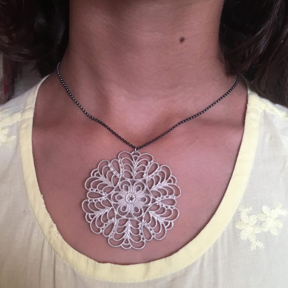 Snowflake Large Pendant Necklace