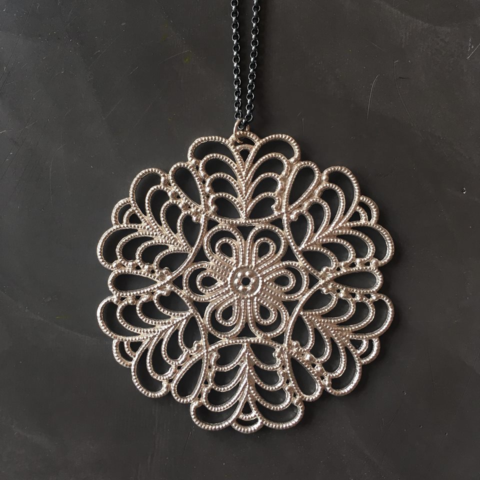 Snowflake Large Pendant Necklace