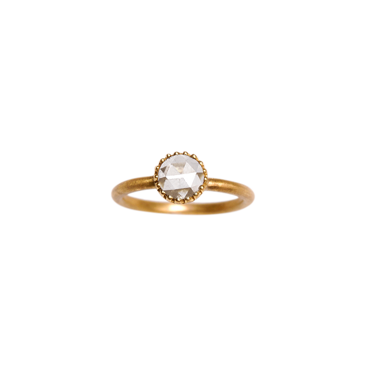 Solitaire Gold Large Ring