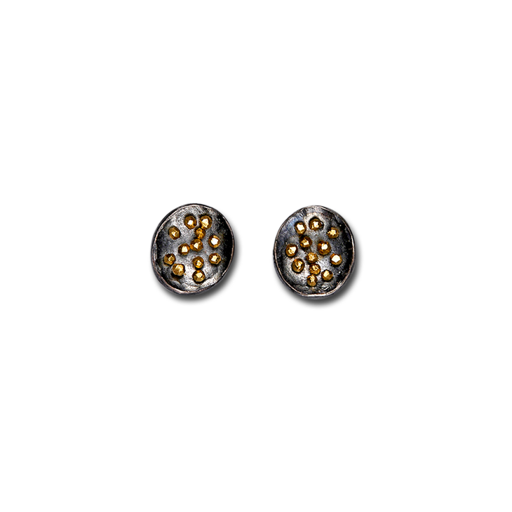 Spangles Oval Stud Small Earrings