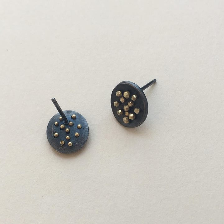 Spangles Oval Stud Small Earrings