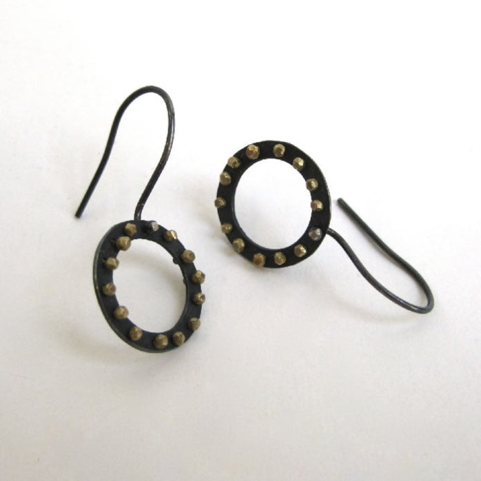 Spangles Small Outline Round Hook Earrings