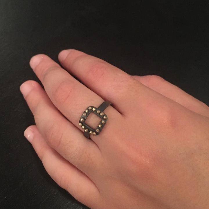 Spangles Outline Square Ring