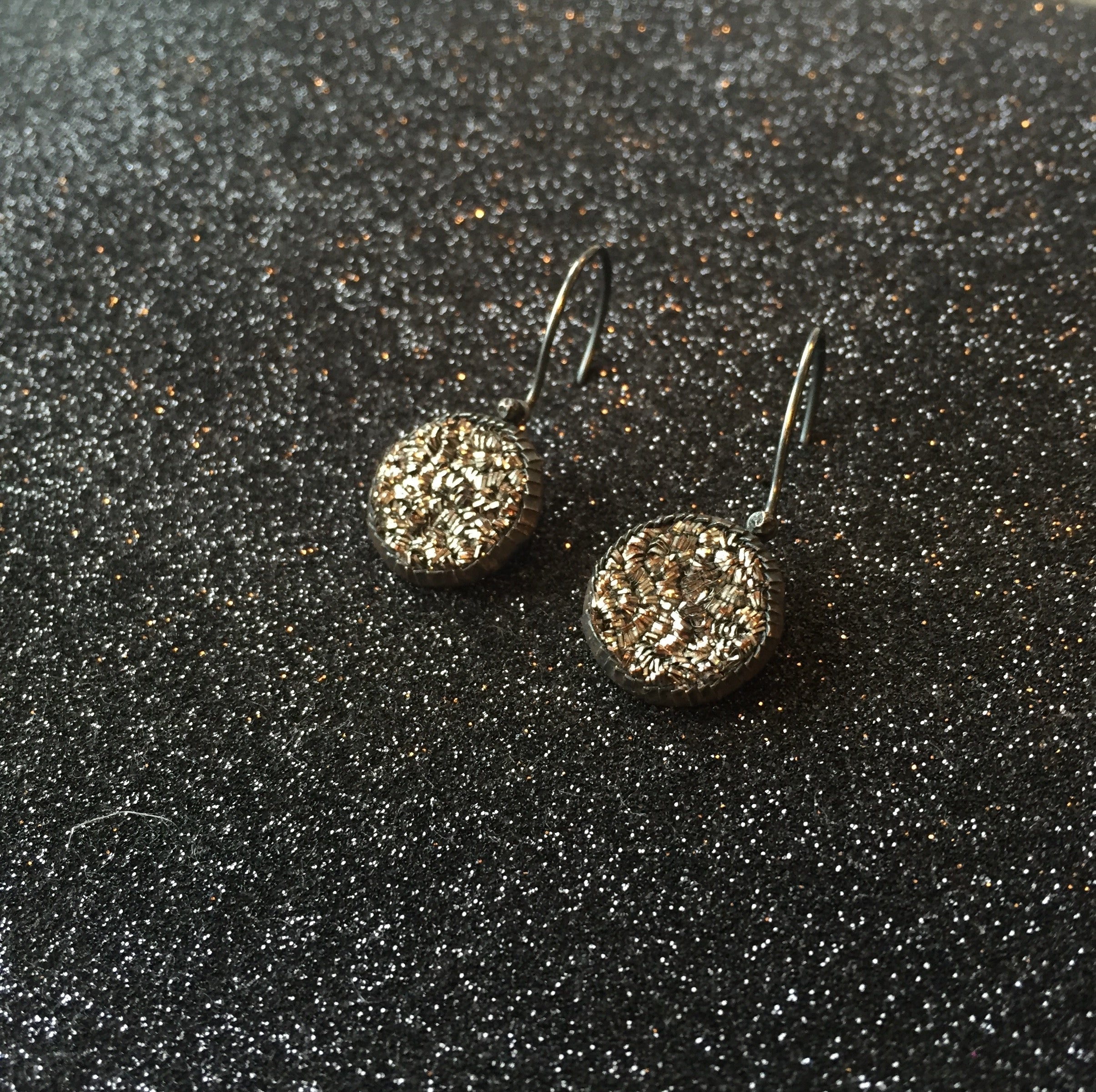 Sparkler 14mm Antique Swing Hook Earrings