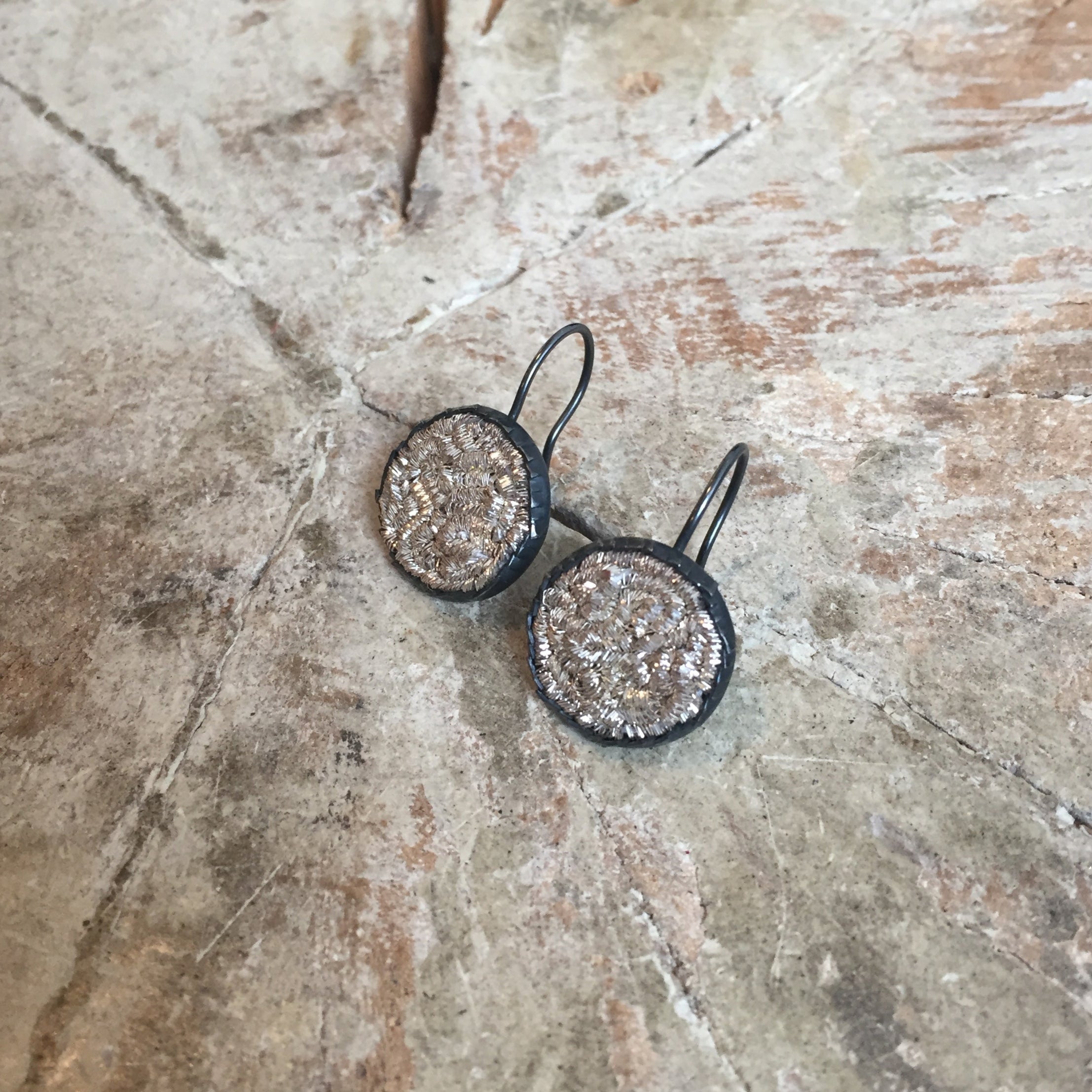 Sparkler 16mm Silver Fixed Hook Earrings