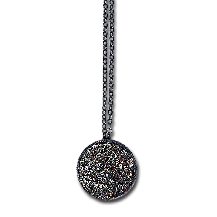 Sparkler 20mm Antique Pendant Necklace